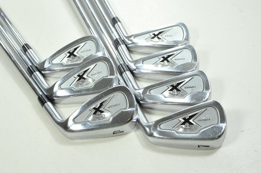 Callaway X Forged 2007 4-PW Iron Set Stiff RH Rifle Flighted 6.0 Steel # 200751