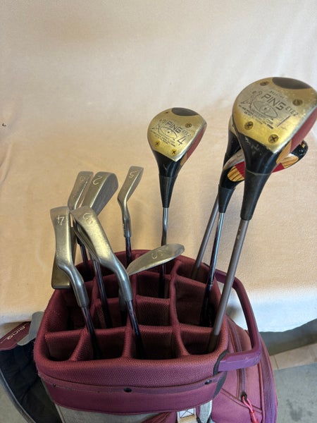 Men's Ping Eye 2 Right Handed Clubs (Full Set) Uniflex 11 Pieces (Used)