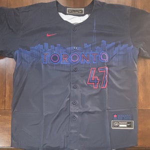 Toronto Blue Jays City Connect Addison Barger Jersey Adult Large NWT.