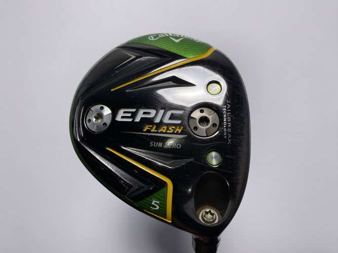 Callaway EPIC Flash Sub Zero 5 Fairway Wood 18* HZRDUS Smoke 6.0 Black Stiff RH