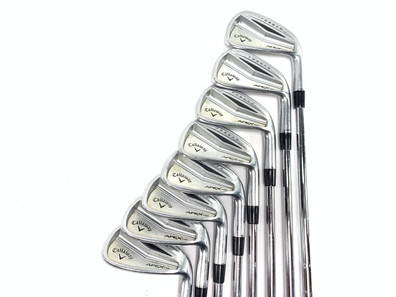 Callaway Apex Pro Iron Set 4-PW+GW KBS Tour-V 110g Stiff RH Midsize Grips +1/2''