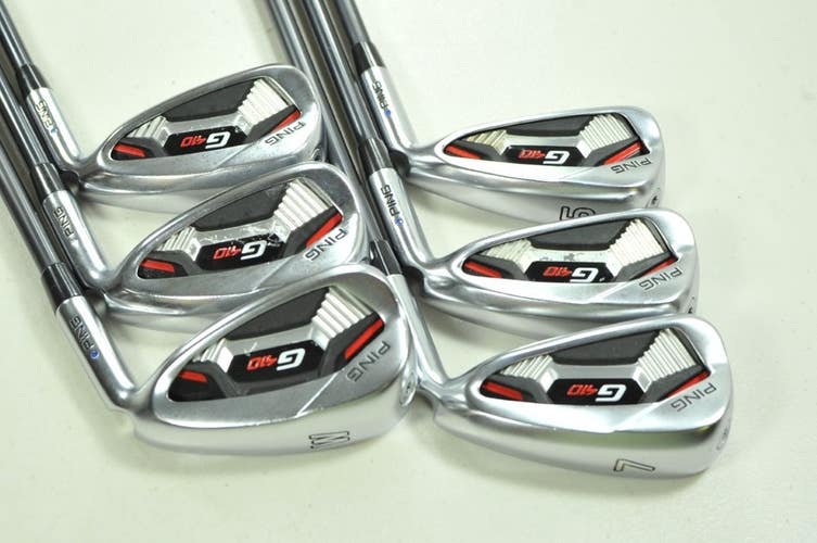 Ping G410 5-W Iron Set Senior Flex Blue Dot Right Alta CB AWT Graphite # 200910