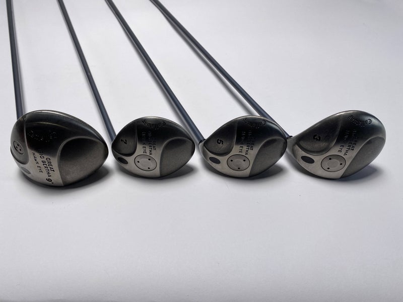 Callaway Hawkeye Wood Set 1 3 5 7 | 9* 15* 18* 21* Hawk Eye UL Firm Mens RH