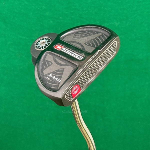 Odyssey O-Works 2-Ball Black 34.25" Double-Bend Mallet Putter Golf Club