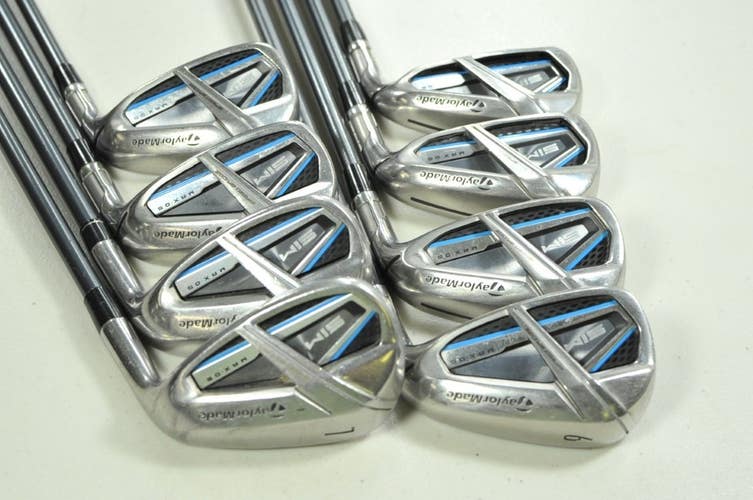 TaylorMade SIM Max OS 6-PW,AW,SW,LW Iron Set Senior Flex Right Graphite # 200190
