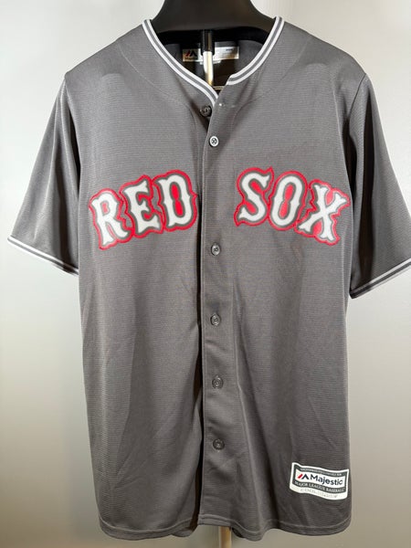 NwT Majestic Coolbase Red Sox Charcoal Jersey