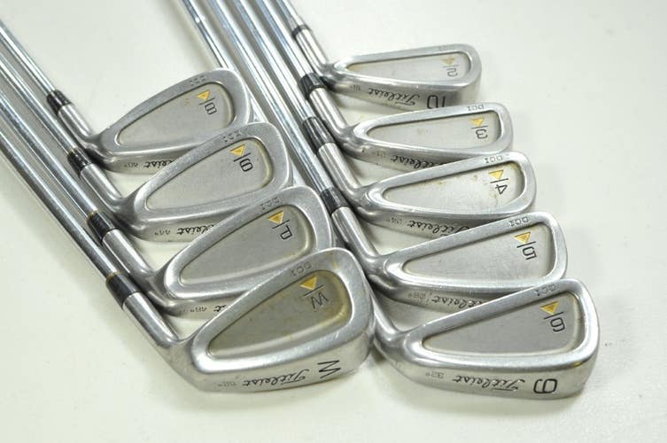 Titleist DCI Black 2-PW,W Iron Set Stiff Flex Right Steel # 199932