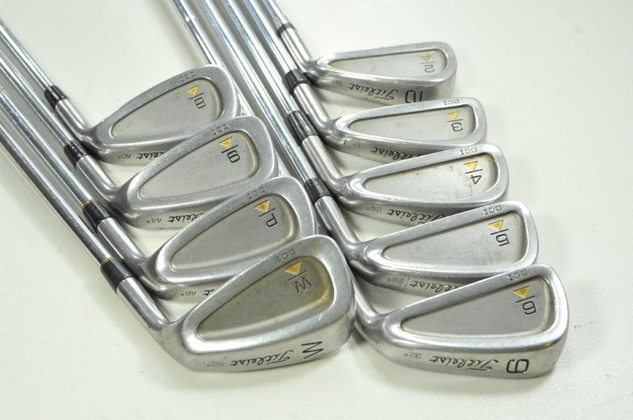 Titleist DCI Black 2-PW,W Iron Set Stiff Flex Right Steel # 199932
