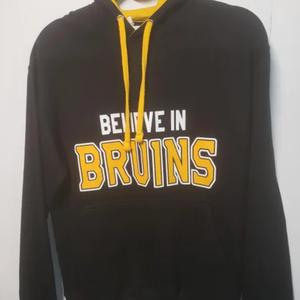 NEW- Boston - Believe In Bruins - Black Hoodie- Small