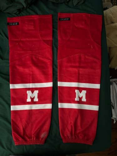 Red XL Senior  Socks (Used)