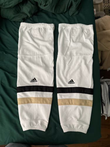 White Large Senior Adidas Socks (Used)