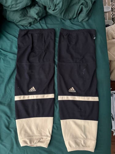 Black Large Senior Adidas Socks (Used)