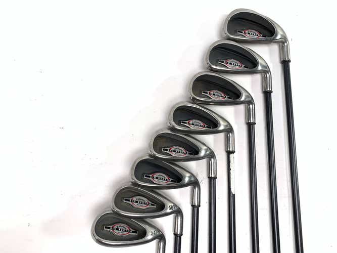 Callaway Big Bertha 2002 Iron Set 5-PW+GW+SW RCH 75 Firm Graphite Mens RH