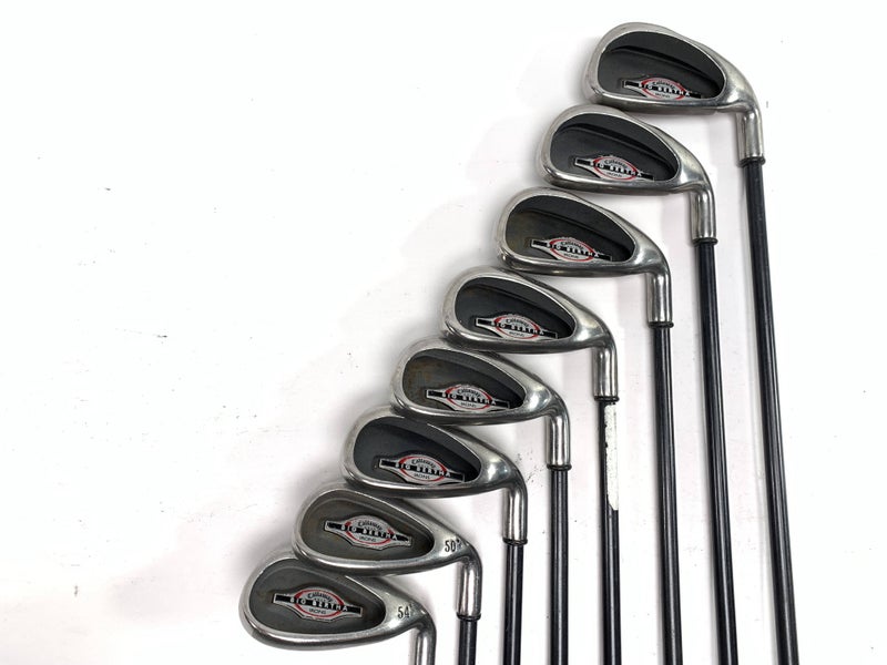 Callaway Big Bertha 2002 Iron Set 5-PW+GW+SW RCH 75 Firm Graphite Mens RH