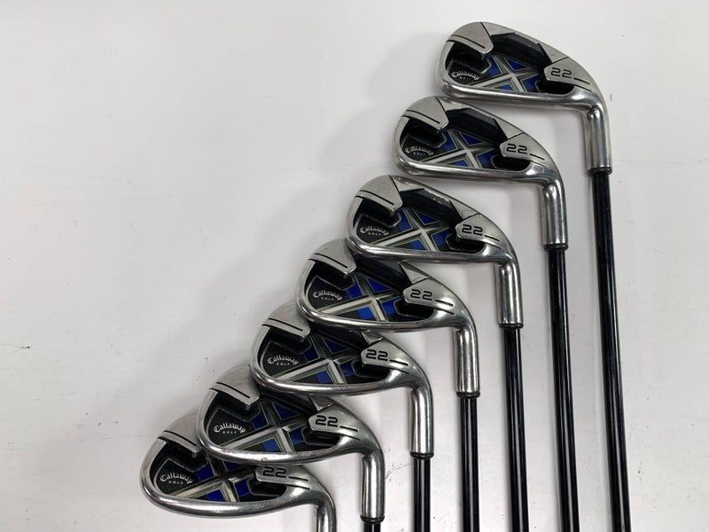 Callaway X-22 Iron Set 5-PW+GW Senior Graphite Mens RH