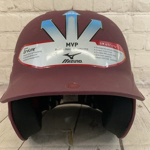 Mizuno 153378 Youth DRYLITE Baseball Helmet Matte Maroon S/M 6 3/4 - 7 3/8