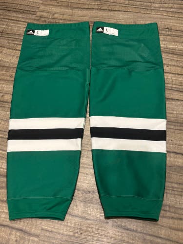 Dallas Stars NHL Adidas Hockey Socks Adult Large Green Game Worn