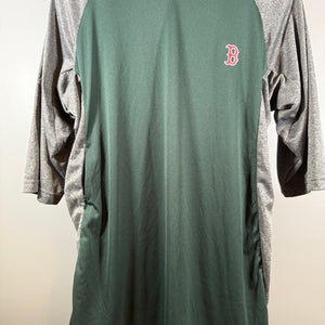 Majestic Boston Red Sox Thermabase Lightweight 3/4 sleeve Warmup