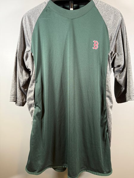 Majestic Boston Red Sox Thermabase Lightweight 3/4 sleeve Warmup