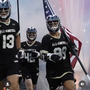 New Balance All America lacrosse game team shooter shirt S small mens NEW
