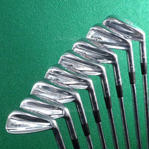 VINTAGE Ben Hogan Original Radial 3-EW Iron Set Factory Apex 3 Steel Regular
