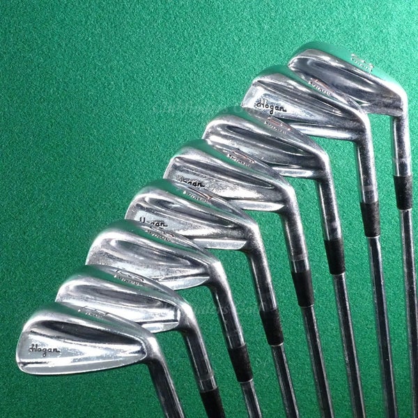 VINTAGE Ben Hogan Original Radial 3-EW Iron Set Factory Apex 3 Steel Regular