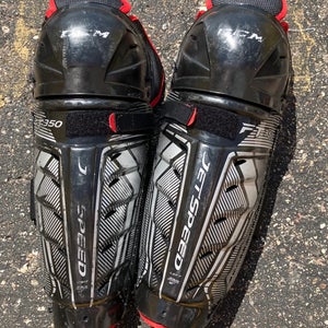 Junior CCM JetSpeed FT350 Shin Pads 10" (Used)
