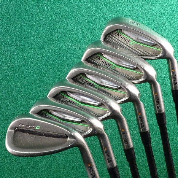 JUNIOR Ping Prodi G Orange Dot 6-PW, 52 Approach Wedge Iron Set Graphite