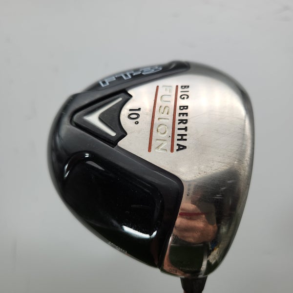CALLAWAY BIG BERTHA FUSION FT 3 DRIVER 10* REG ALDILA NVS ORANGE 55 GOOD