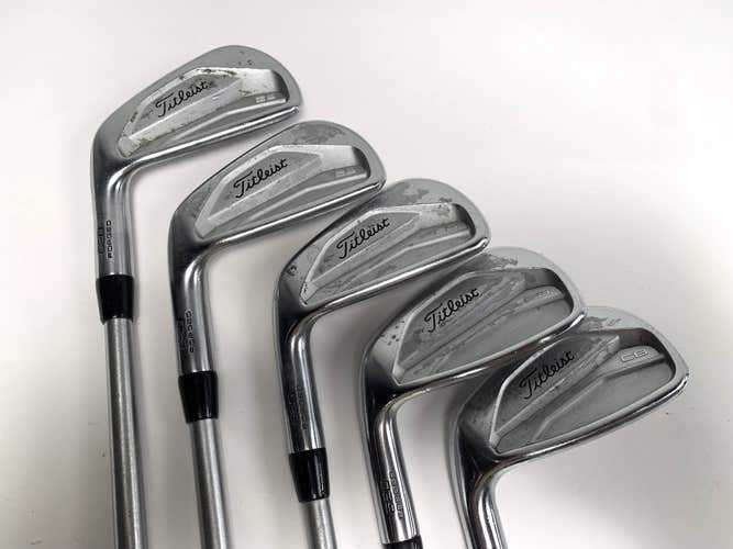 Titleist 620 CB Iron Set 5-9 KBS C-Taper Stiff Plus Steel Mens LH Midsize Grips