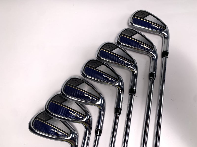 Callaway Paradym Iron Set 5-PW+AW True Temper Elevate MPH Stiff Steel Mens RH