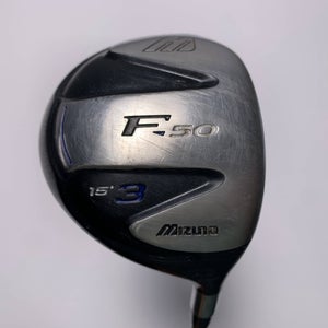 Mizuno F50 3 Fairway Wood 15* Fujikura Tour Platform 26.3 Stiff Graphite Mens RH