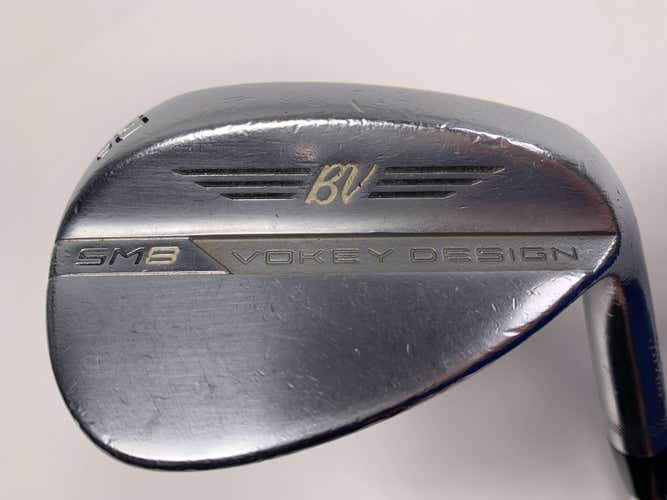 Titleist Vokey SM9 Tour Chrome Wedge 60* 12 Bounce D-Grind Wedge Steel Mens RH