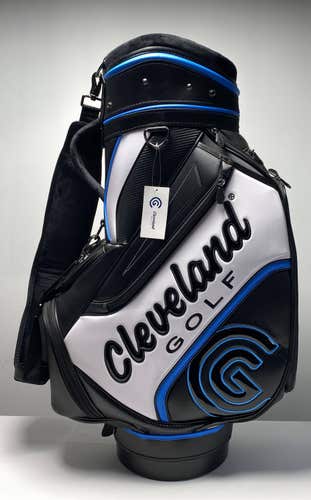 Cleveland Golf CG Staff Bag Black 6-Way Divide Single Strap Golf Bag
