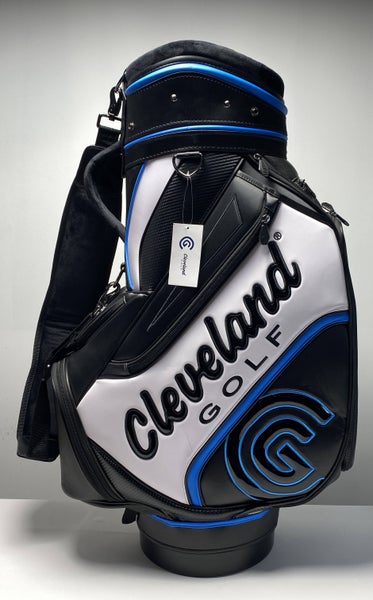 Cleveland Golf CG Staff Bag Black 6-Way Divide Single Strap Golf Bag