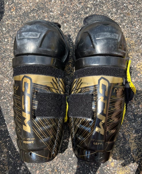 Junior CCM ASV Pro Shin Pads 10" (Used)