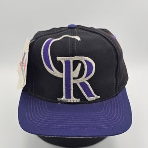 NEW Vintage Colorado Rockies MLB Sports Logo Athletic Big Logo Hat Cap Snapback