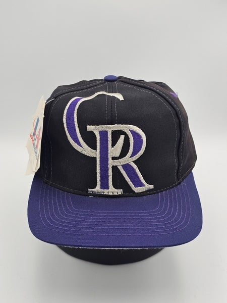 NEW Vintage Colorado Rockies MLB Sports Logo Athletic Big Logo Hat Cap Snapback