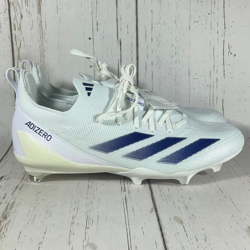 Adidas SM Adizero Electric Football Cleats White Purple Mens 11.5 IH0537