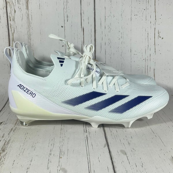 Adidas SM Adizero Electric Football Cleats White Purple Mens 11.5 IH0537