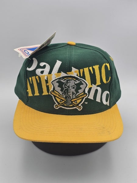 NEW Vintage Rare Oakland Athletics MLB Sports Sample Hat Spellout Cap Snapback