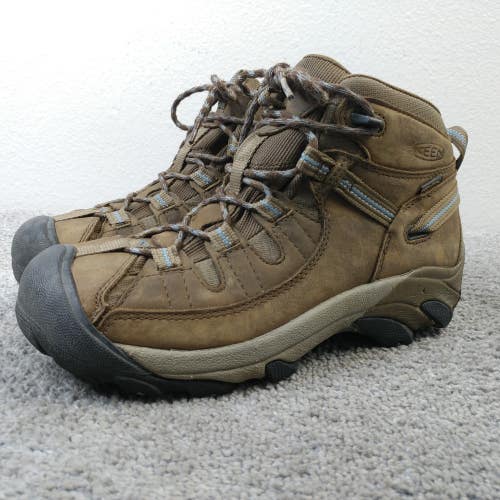 Keen Targhee II Womens Size 8.5 Hiking Boots Brown Leather Waterproof  Outdoor