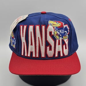 NEW Vintage Kansas City Jayhawks NCAA College Sport Logo 7 Big Logo Hat Snapback