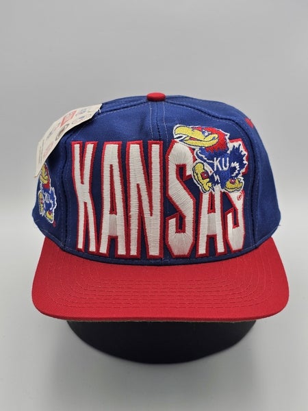 NEW Vintage Kansas City Jayhawks NCAA College Sport Logo 7 Big Logo Hat Snapback