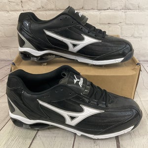 Mizuno 320222.9000 Mens 9-Spike Classic Low G5 Metal Baseball Cleats Black US 14