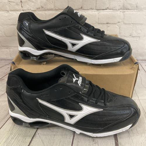 Mizuno 320222.9000 Mens 9-Spike Classic Low G5 Metal Baseball Cleats Black US 14