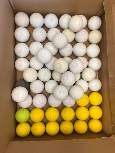 62 Used and Lightly Used Lacrosse Balls