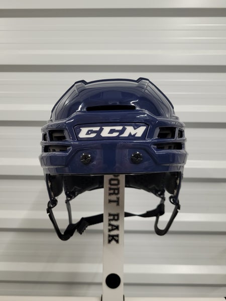 Large CCM Super Tacks X Helmet Pro Stock Navy Blue