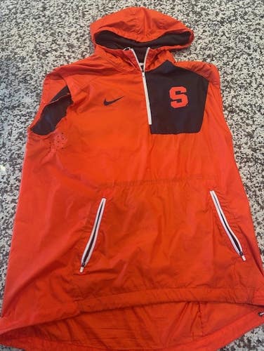 Nike Syracuse lacrosse team Alpha Rush lifting sleevless hoodie L large