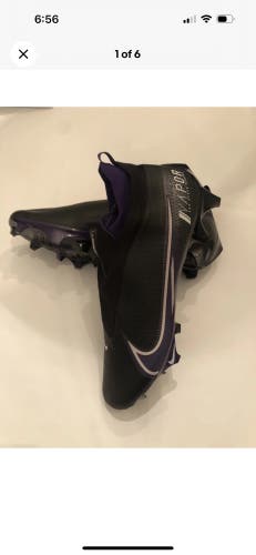 Nike Vapor Edge Elite 360 Football Cleats Men’s 13 $200 Retail BLK/PURP New